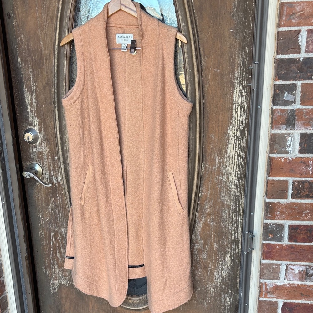 Anthropologie MARRAKECH Wool Blend Duster Vest! Size large